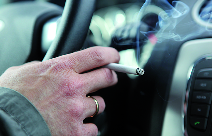 Ban smoking in all vehicles.